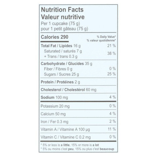 Dufflet Gluten-Free Cupcakes Heavenly Vanilla 300 g (frozen)