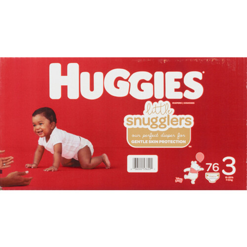 Huggies Little Movers Baby Diapers, Size 6 (35+ lbs), 76 count