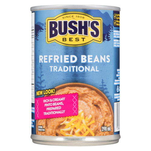 Bush Refried Traditional Beans Rich & Creamy 398 ml