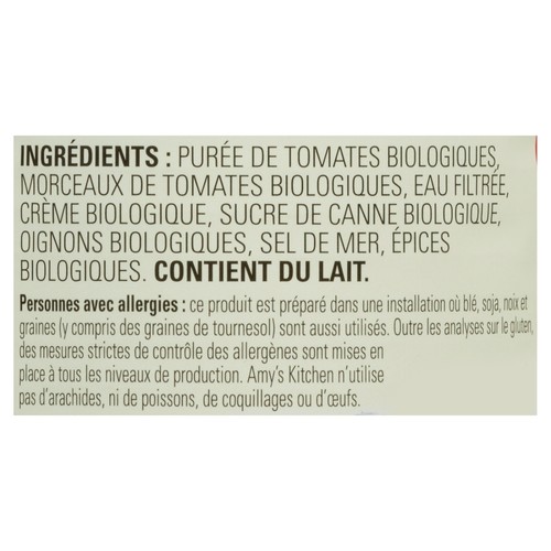 Amy's Kitchen Organic Soup Tomato Bisque 398 ml