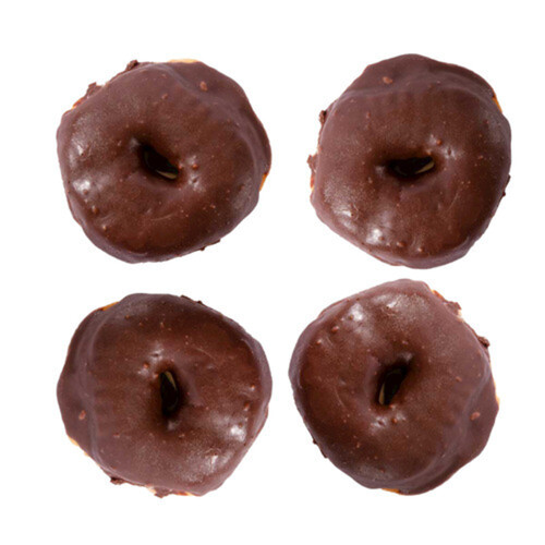 Longo's Donuts Raised Chocolate 4 Pack 340 g