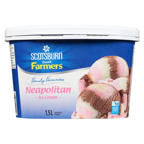 Scotsburn Family Favourites Ice Cream Neapolitan 1.5 L