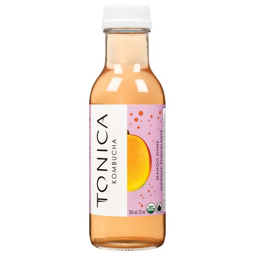 Tonica Organic Kombucha Drink Mango Shine 355 ml (bottle)
