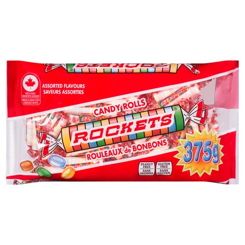 Regal Assorted Flavours Rockets Candy Rolls 375 g