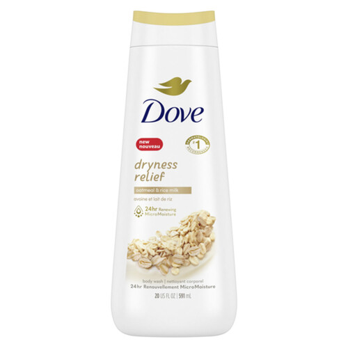 Dove Dryness Relief Body Wash Oatmeal & Rice Milk For Healthy-Looking Skin 591 ml