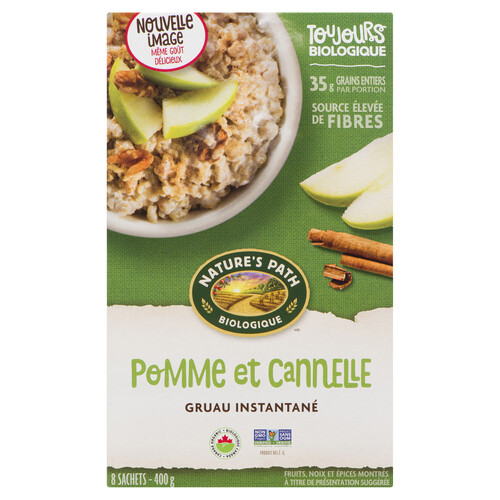 Nature's Path Organic Oatmeal Apple Cinnamon 400 g