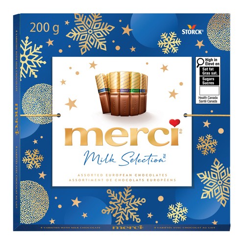 Merci European Milk Chocolate Assorted 200 g