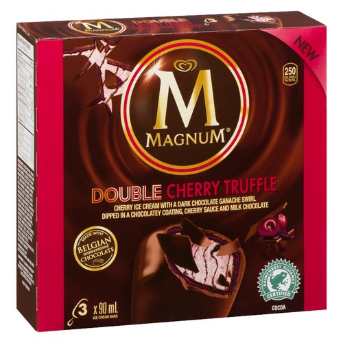 Magnum Ice Cream Bar Double Cherry Truffle 3 Pcs