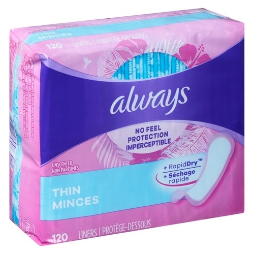 Always Panty Liner Daily Non Wing 120 Count