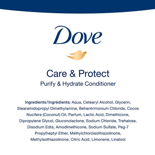 Dove Purify & Hydrate Conditioner Moisturizes With Bio-Nourish Complex 355 ml