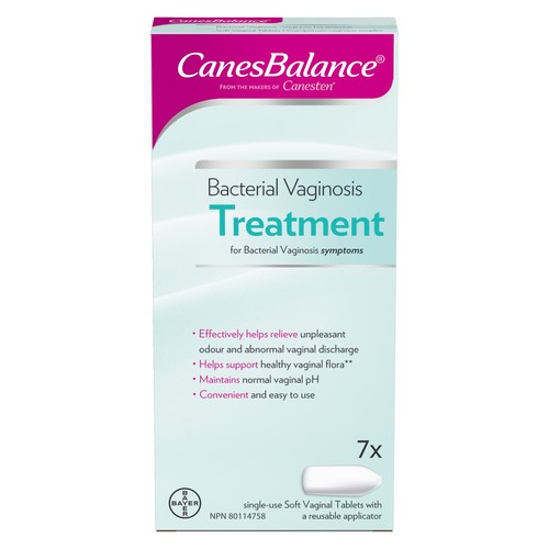 Canesten Canes Balance Bacterial Vaginosis Treatment Vaginal Tablets 7 Count