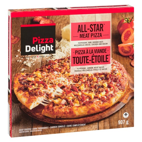 Pizza Delight Frozen Pizza All Star Meat 907 g