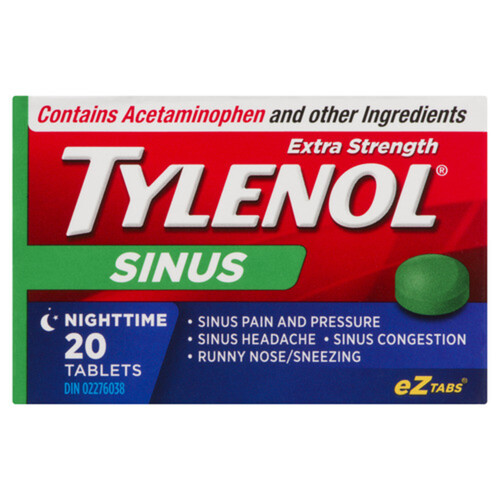 Tylenol Sinus Nighttime 20 Tablets
