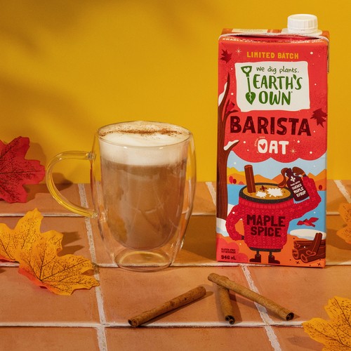 Earth's Own Gluten-Free Oat Milk Alternative Maple Spice Limited Batch 946 ml