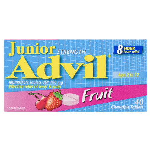 Children's Advil Junior Strength Chewable Fruit Tablets 40 EA
