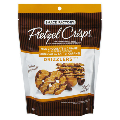 Snack Factory Pretzel Crisps Milk Chocolate Caramel 155 g