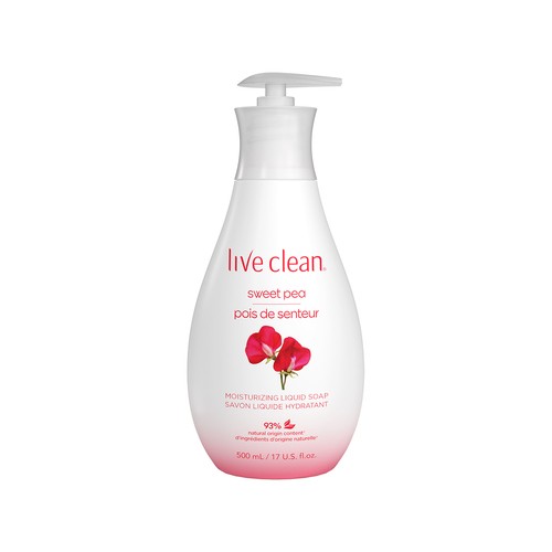 Live Clean Liquid Hand Soap Moisturizing Sweet Pea 500 ml