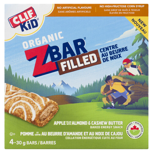 Clif Organic Kids Z Bar Apple with Almond and Cashew Butter 120 g