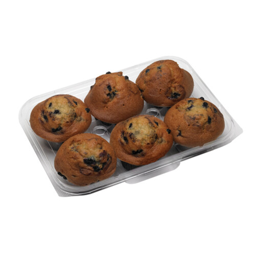 Trinity Bakery blueberry Muffins 6 ea