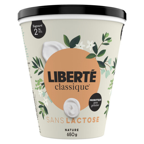 Liberté Classique 2 Smooth Traditional Yogurt Lactose Free Plain 650 g