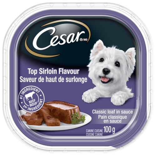 Cesar Sirloin Adult Wet Dog Food Classic Loaf In Sauce 100 g