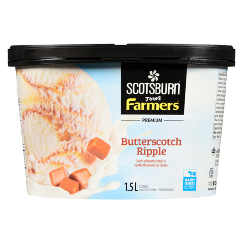 Scotsburn Ice Cream Butterscotch Ripple 1.5 L