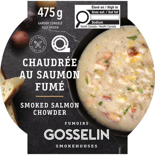 Gosselin Smokehouses Frozen Smoked Salmon Chowder 475 g