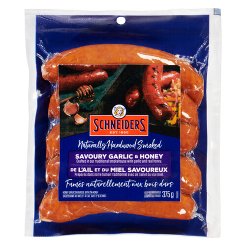 Schneiders Smoked Sausage Savoury Garlic And Honey 375 g