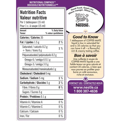 Nestlé Coffee Mate Coffee Whitener Caramel Vanilla 473 ml