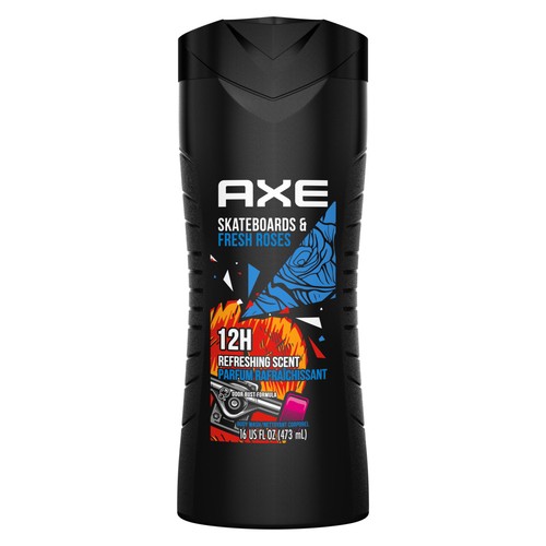 Axe Body Wash For Men Skate Board & Fresh Roses 473 ml