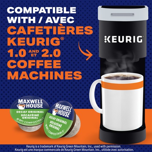 Maxwell House Coffee Pods Original Decaf 30 K-Cups 292 g