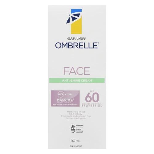 Garnier Ombrelle Anti-Shine Sunscreen Face Cream SPF 60 90 ml