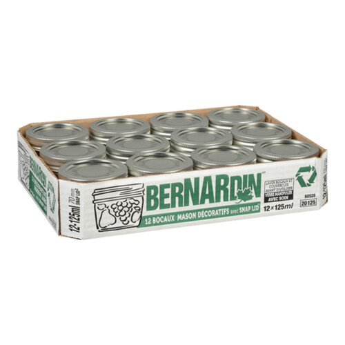 Voilà Online Grocery Delivery Bernardin 125 ml Mason Jars Harvest 12 EA