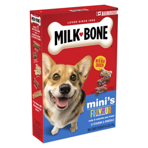 Milk-Bone Dog Treats 12 Minerals & Vitamins Mini's Snack Flavoured 475 g