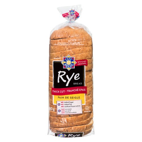 City Bread Rye Bread Thick Cut Sliced 480 g