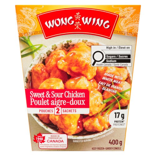 Wong Wing Frozen Chicken Sweet & Sour 400 g