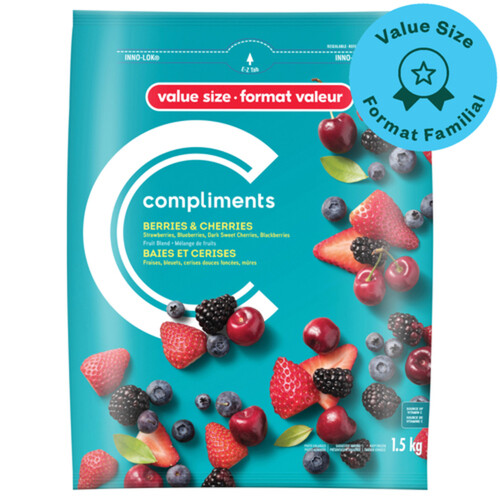 Compliments Frozen Fruit Berries & Cherries 1.5 kg