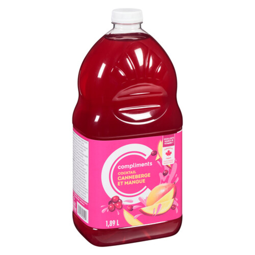 Compliments Cocktail Cranberry Mango 1.89 L (bottle)