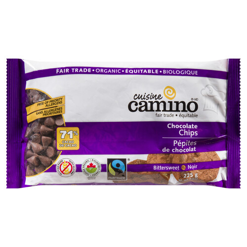Cuisine Camino 71% Cocoa Chocolate Chips Bitter Sweet 225 g