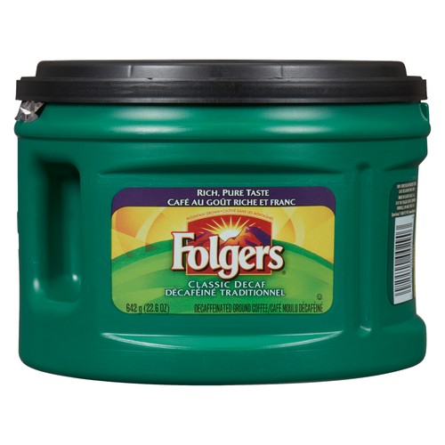 Folgers Ground Coffee Decaffeinated 642 g