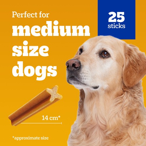 Pedigree Dentastix Oral Care Medium Adult Dog Treats Beef 608 g