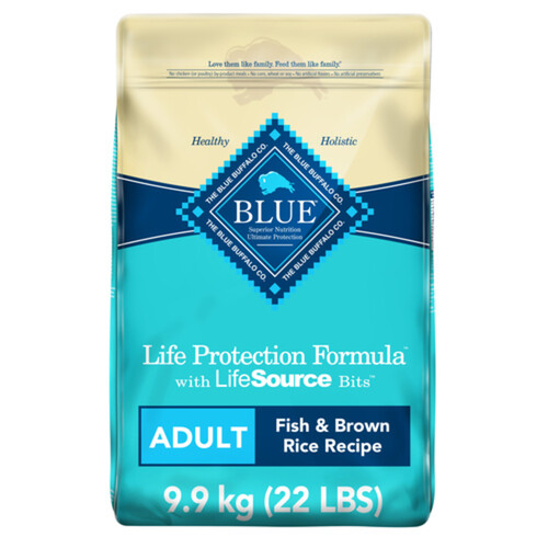 Blue Buffalo Dry Dog Food Adult Fish And Brown Rice 9.9 kg