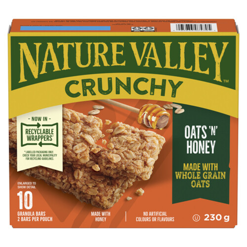 Nature Valley Granola Bars Crunchy Oats 'N' Honey 10 x 23 g