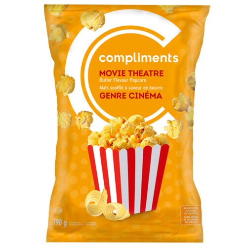 Compliments Movie Theatre Popcorn Butter 190 g