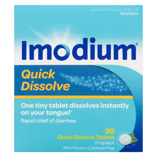 Imodium Anti-Diarrhea Quick Dissolve Tablets 20 EA