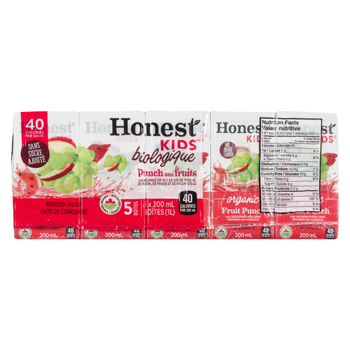 Honest Kids Juice Fruit Punch 5 x 200 ml