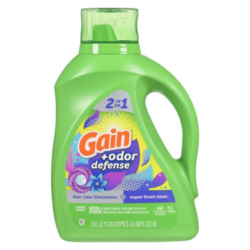 Gain Liquid Laundry Detergent 2 In 1 Super Fresh Blast 2.6 L