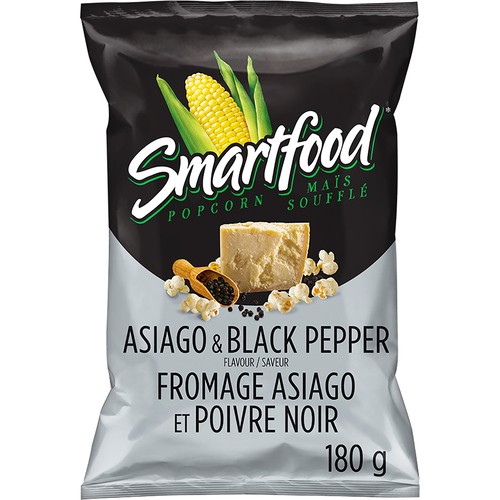 Smartfood Asiago & Black Pepper Popcorn Popped 180g