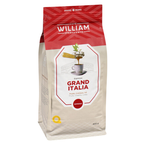 William Spartivento Beans Grand Italia Espresso 800 g