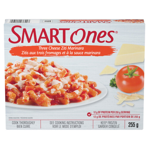 Smart Ones Three Cheese Ziti Marinara Frozen Meal 255 g